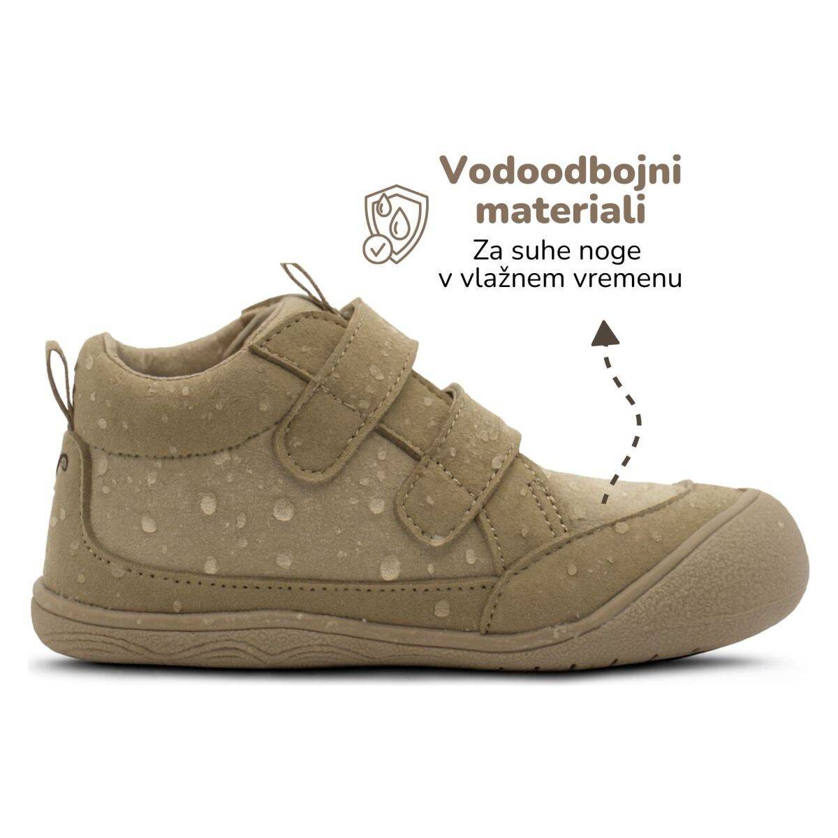 Gekko čevelj gležnjar Cosy 9092 - U Barefoot U taupe 27