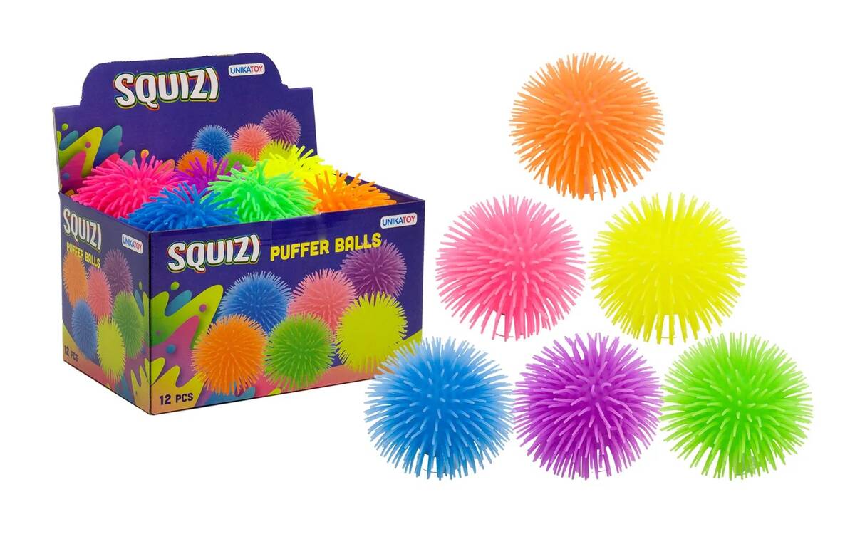 Unikatoy squizi žogica ježek lučka fi 14cm unikatoy 25708