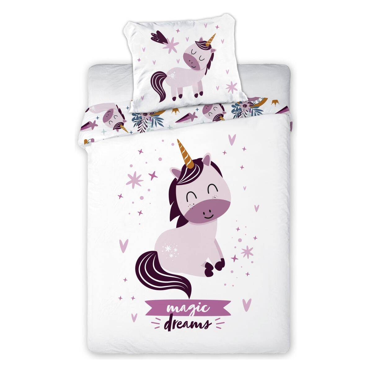 FARO posteljina 2 djelna Jednorog multicolor