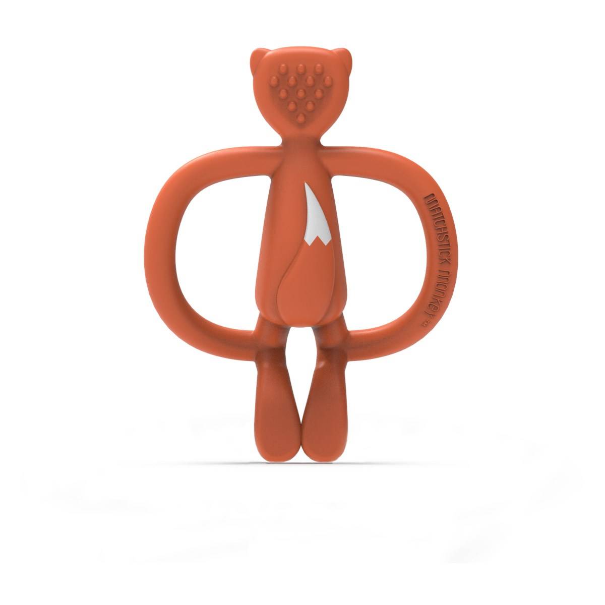 MatchStick Monkey grizalo Monkey z masažno zobno ščetko - Fudge Lisica fudge