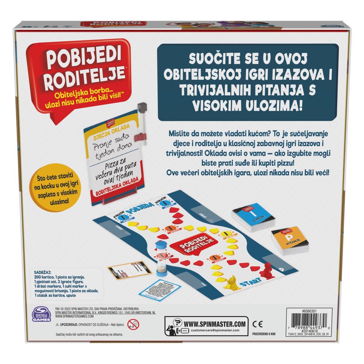 SPIN MASTER društvena igra Pobijedi roditelje 6066301
