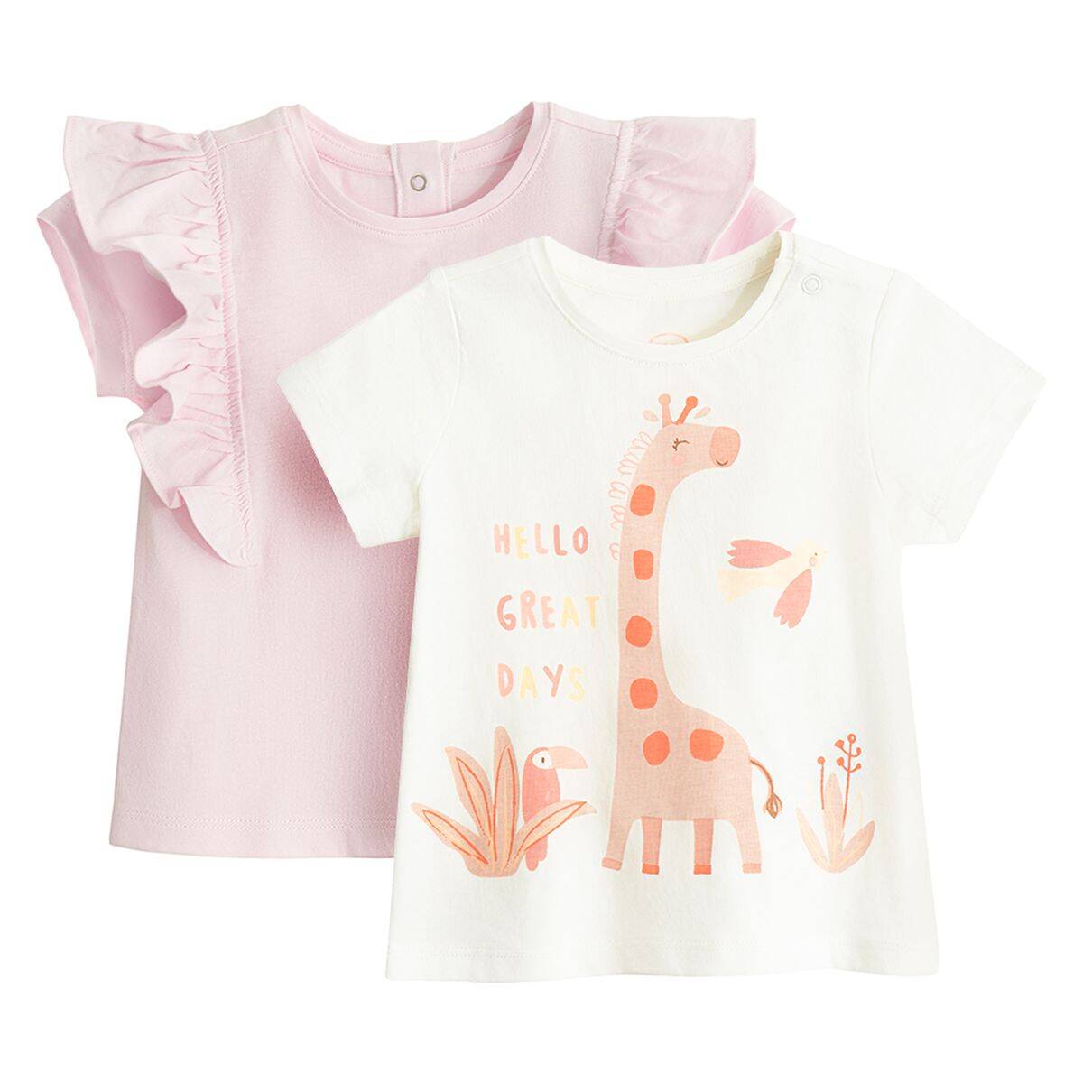 COOL CLUB majica 2 kom KR CCG3002656-00 Ž Šareno 68