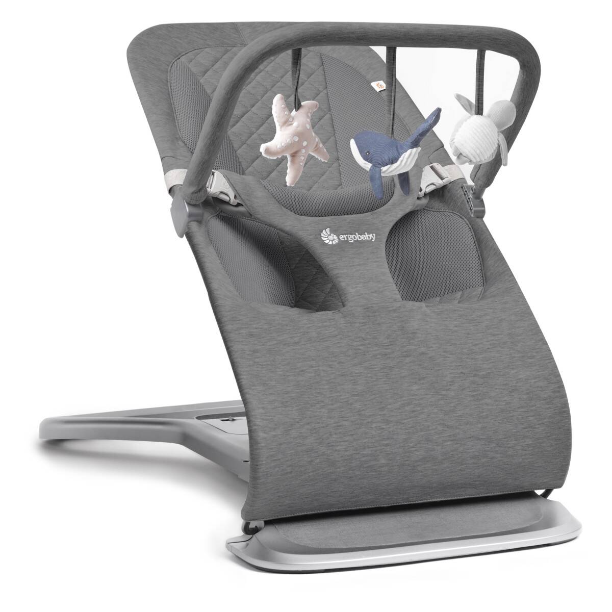 ERGOBABY dodatak za ljuljačku Evolve Ocean Wonders luk s igračkama - Charcoal Grey EVLBNCTBOCWNCG