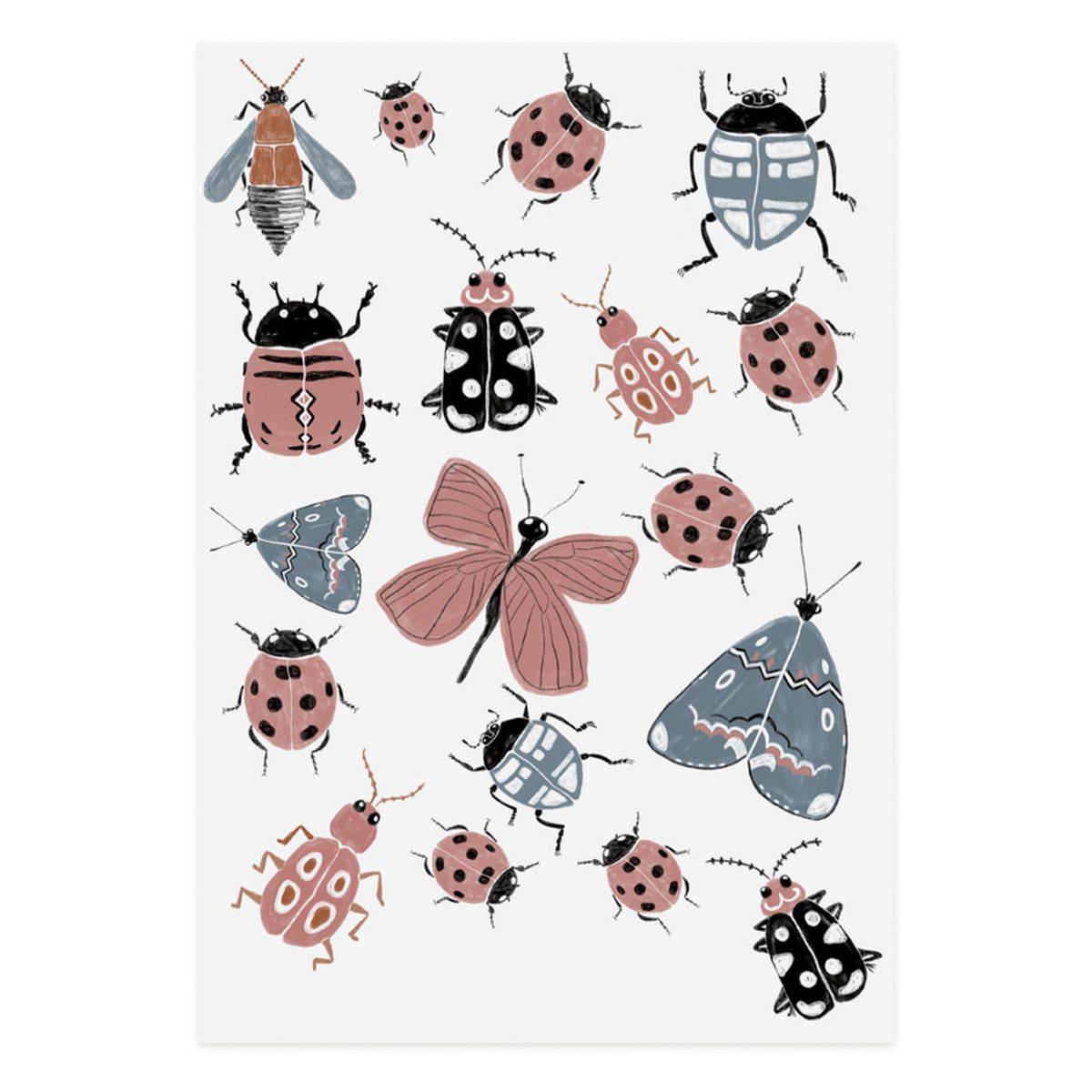 Nuukk Veganski otroški tatuji - Beetles (824)