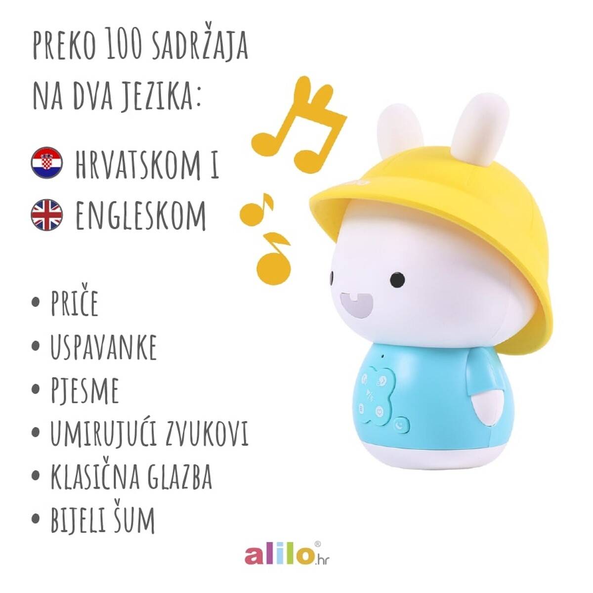ALILO edukativna igračka  Baby Bunny G9S+ ,plava AL-G9SPLUS-B-HR