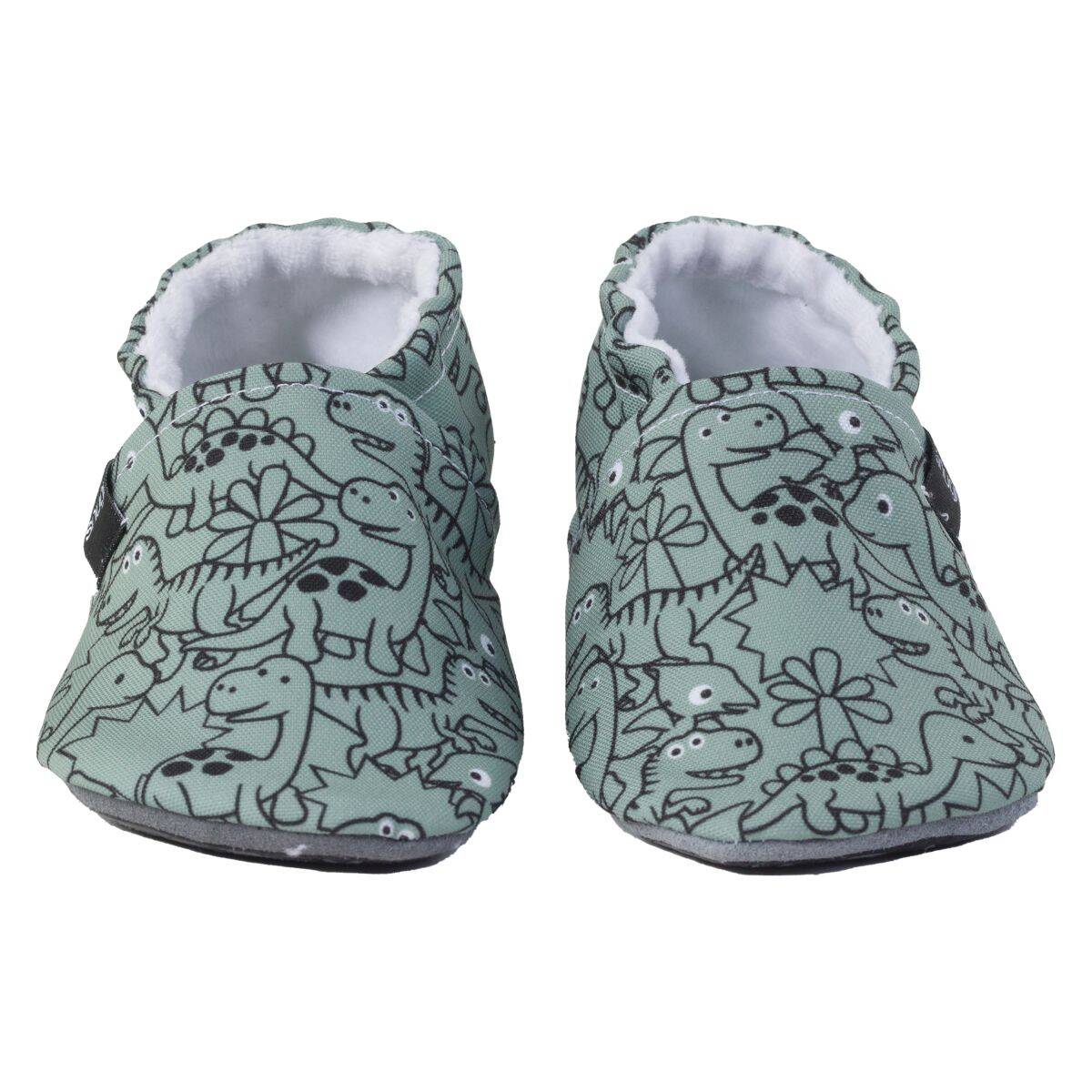 Snugi copat CB2511 Dinosaurs barefoot F green 23-24