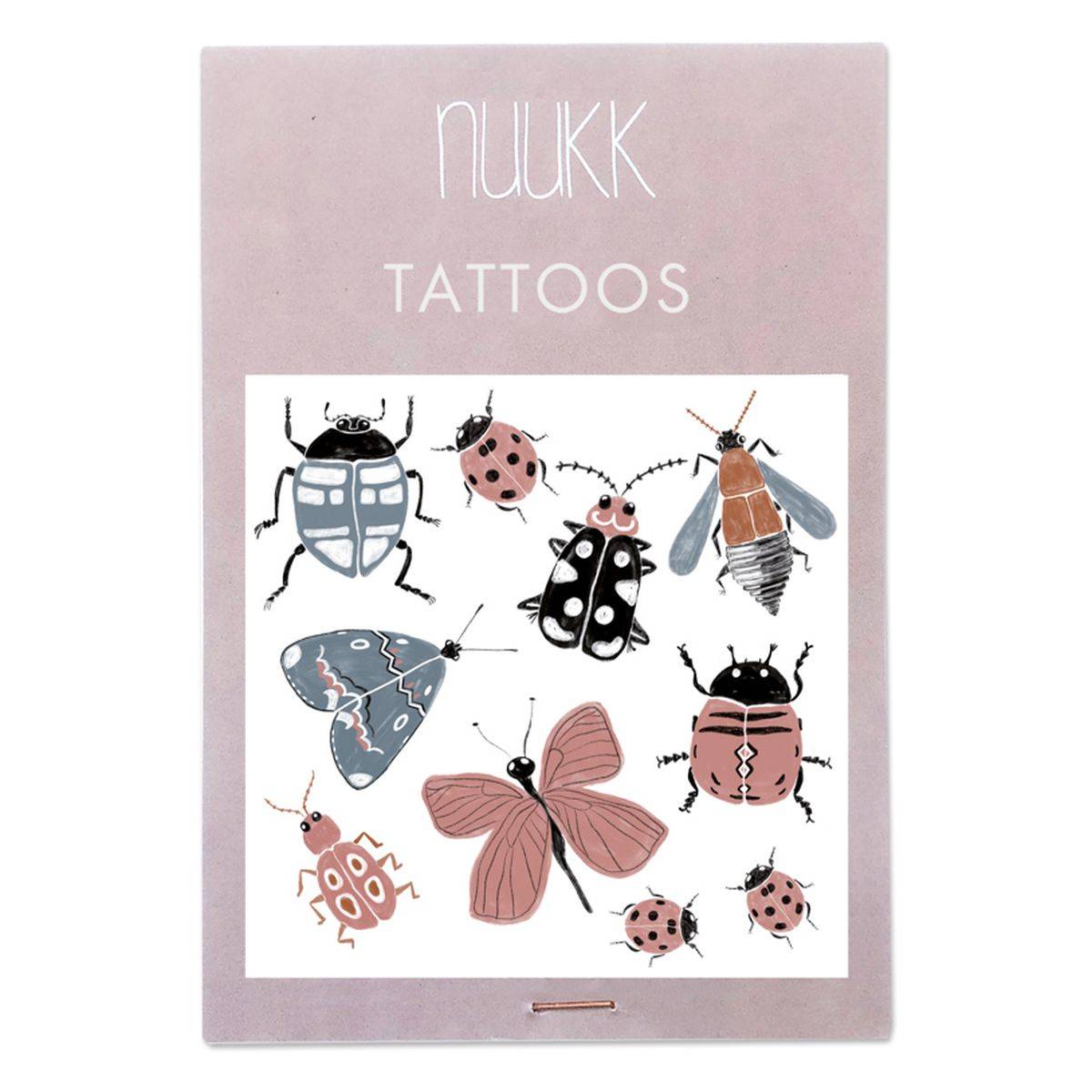 Nuukk Veganski otroški tatuji - Beetles (824)