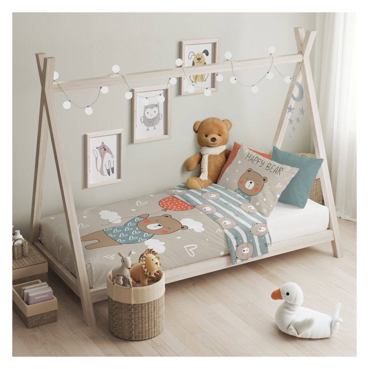 Faro posteljnina 2-delna Medvedek multicolor