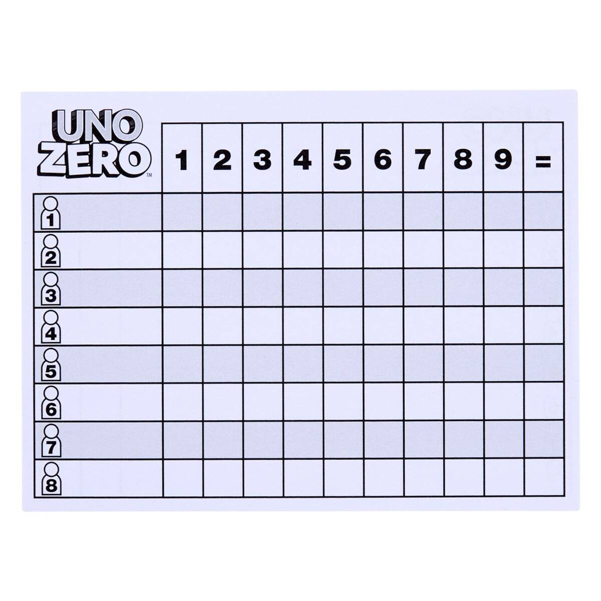 MATTEL Uno zero karte 1015008001