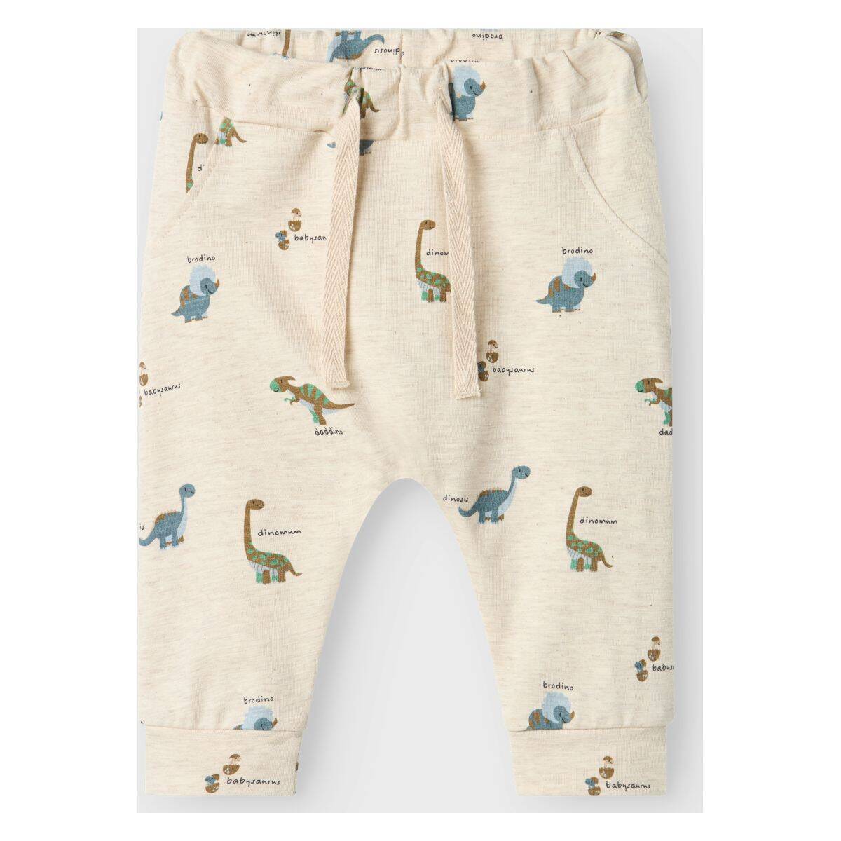 Name It hlače trenirka DH 13240893 NBMDINOS F Bež 62