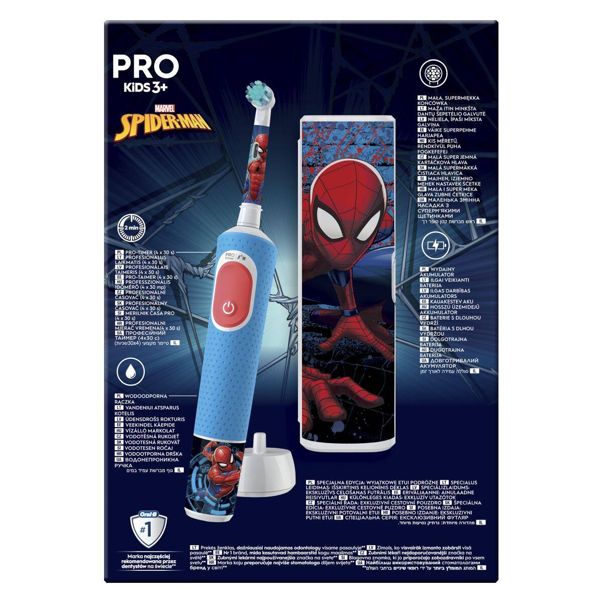 Oral B zobna ščetka Vitality Pro Kids Spider + etui