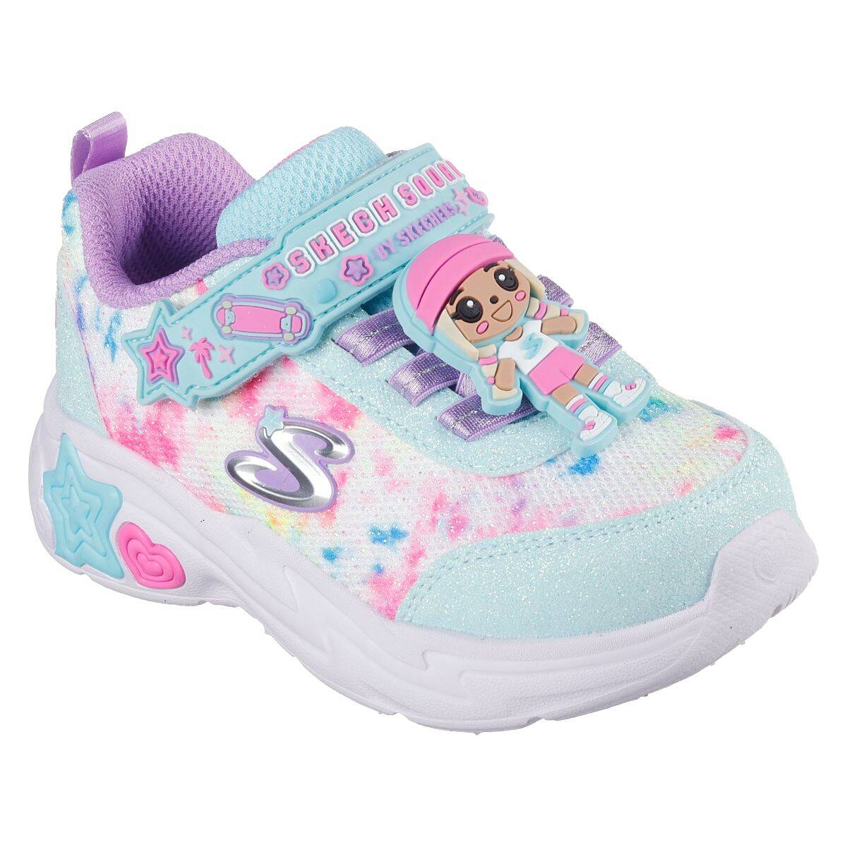 Skechers športni copat 302214N MTMT SNUGGLE SNEAKS - SKECH SQUAD D blue/lavender/pink 25