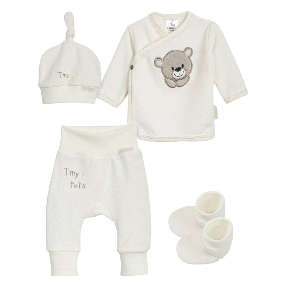 Clar komplet 4 delni bambus tiny tots DR 07039 U bež 50