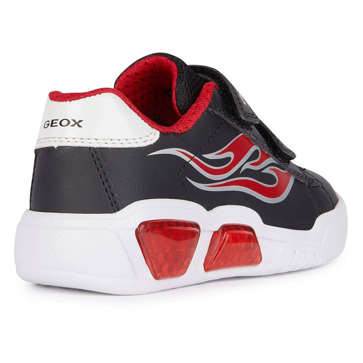 Geox čevelj nizek J45GVA J ILLUMINUS B. A C0048 000BC F black/red 27