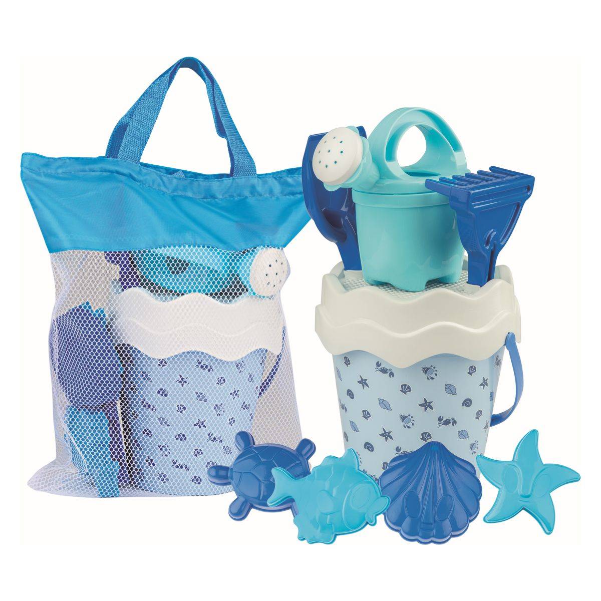 Androni set Morska školjka v torbi - Modra ali roza