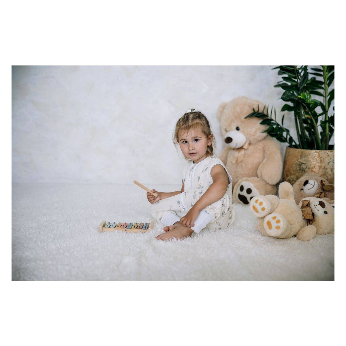 Bubaba by FreeON spalna vreča - letna 18-30 mes z nogicami safari avantura Bež