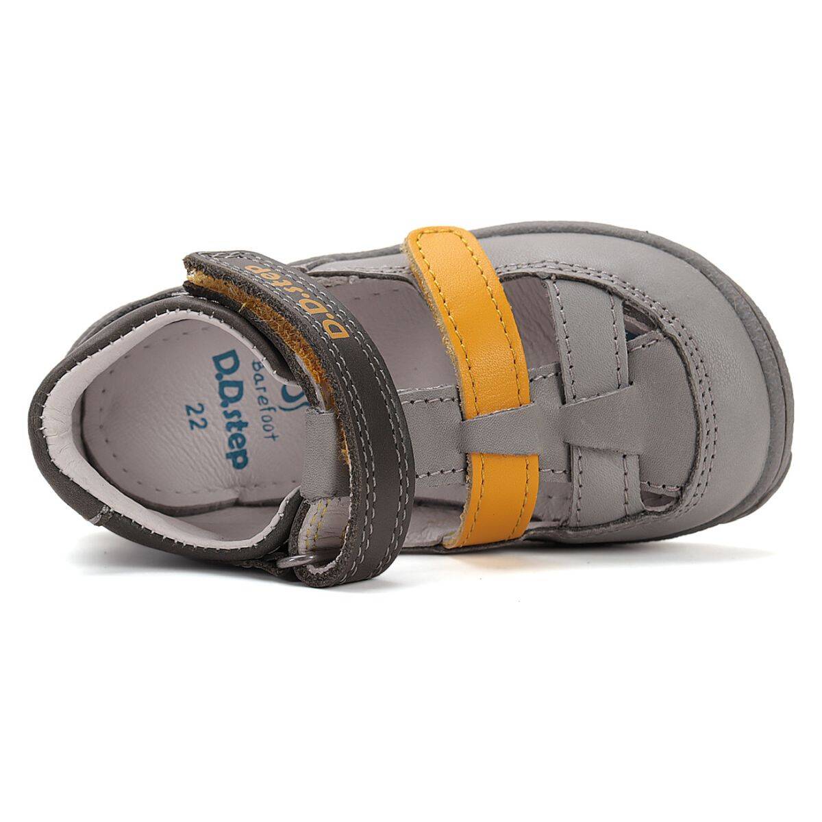 D.D.Step sandal H077-51332 FIRST STEP BAREFOOT F grey 22