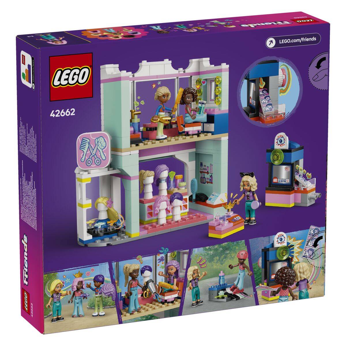 Lego® Friends 42662 Frizerski salon in trgovina z modnimi dodatki