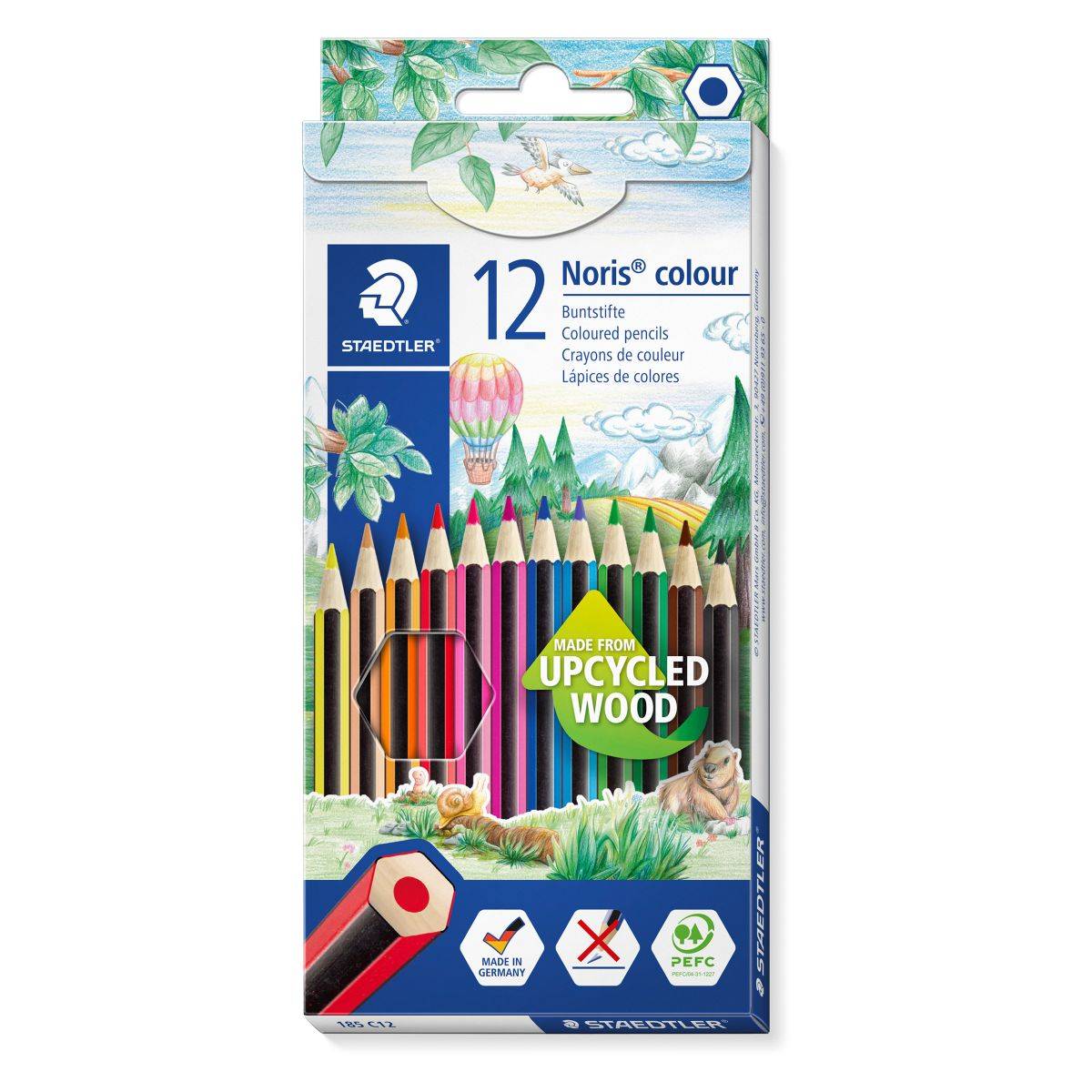 Staedtler barvice noris upcy wood v kart.embalaži 12/1