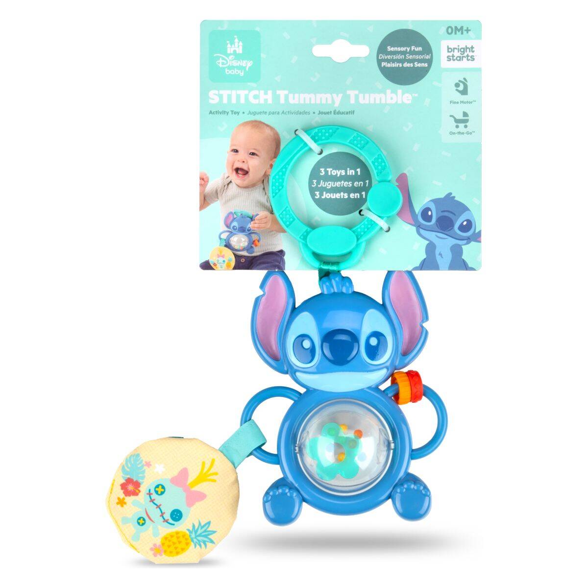 Kids II Stitch igrača za aktivno igro na trebuhu Tummy Tumble