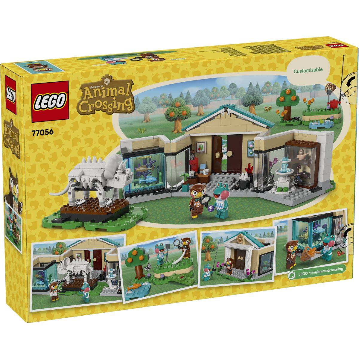 LEGO® Animal Crossing™  77056 Sovir Blathers in njegova muzejska zbirka