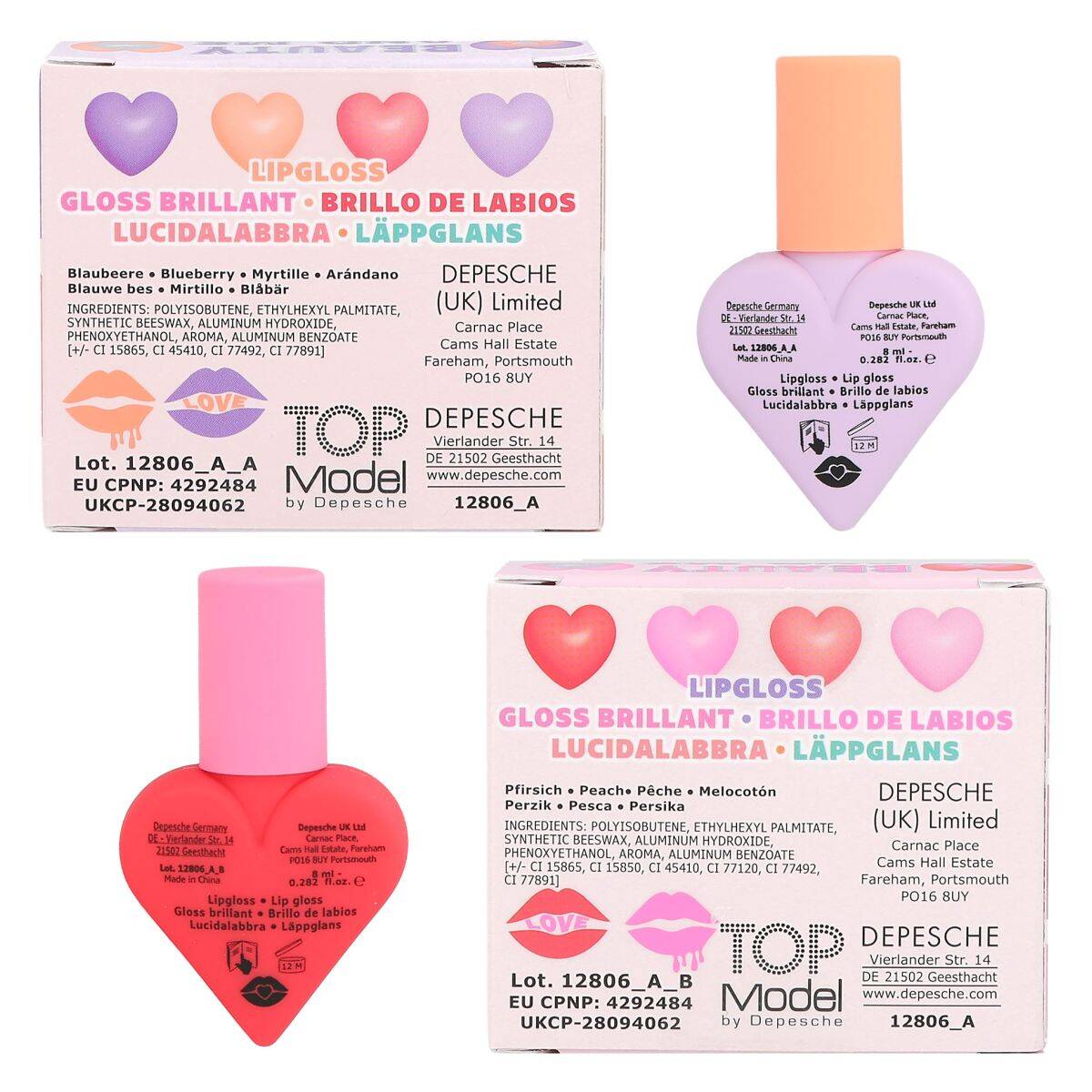 TOP MODEL gloss za usne Sweet Heart BEAUTY and ME