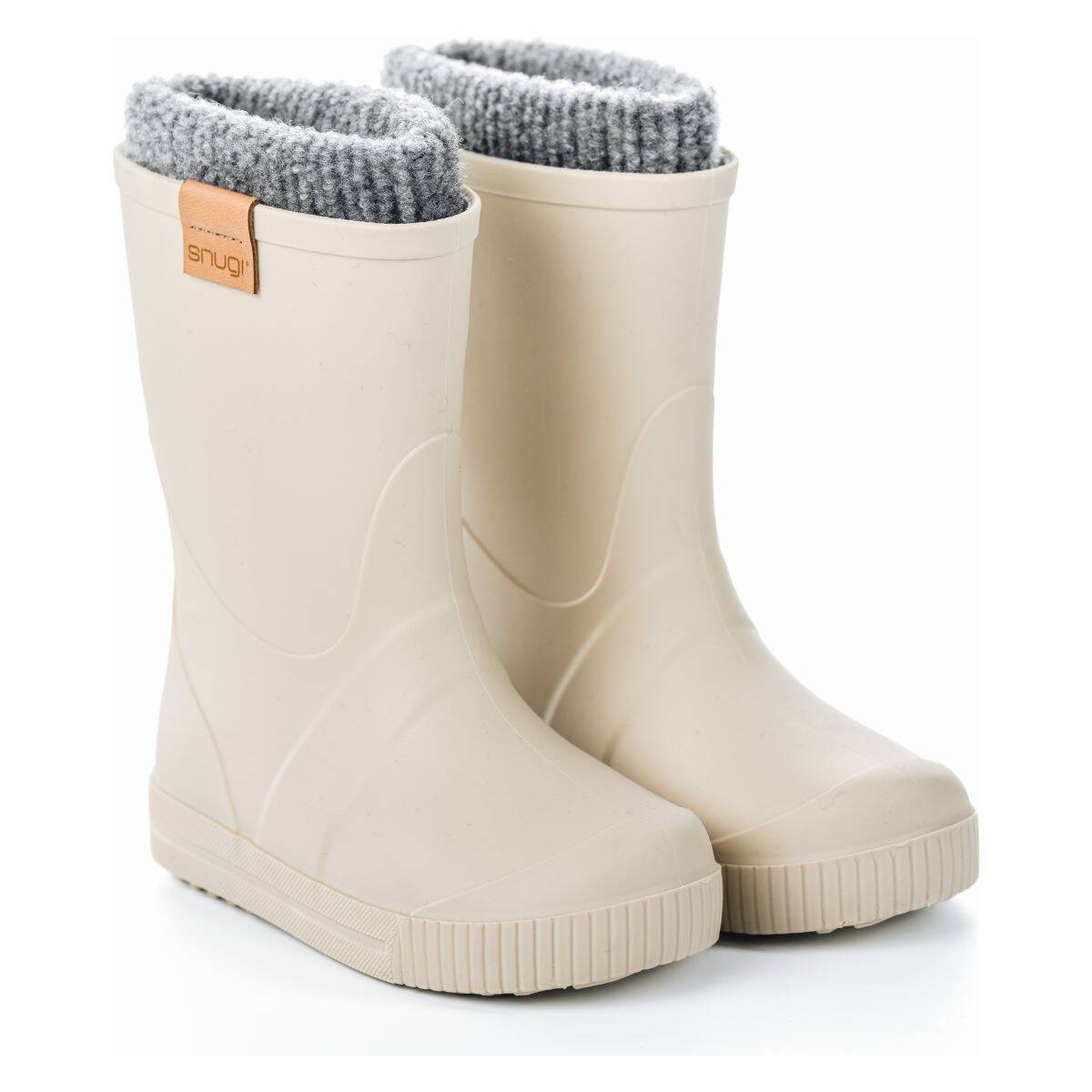 SNUGI čizme za kišu RBWS02 WoolySplash podstavljene U beige 25