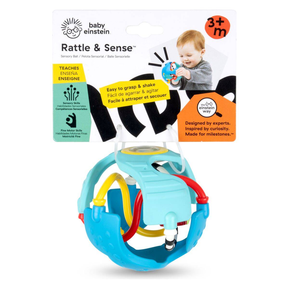 Kids II Žogica z ropotuljo, taktilna