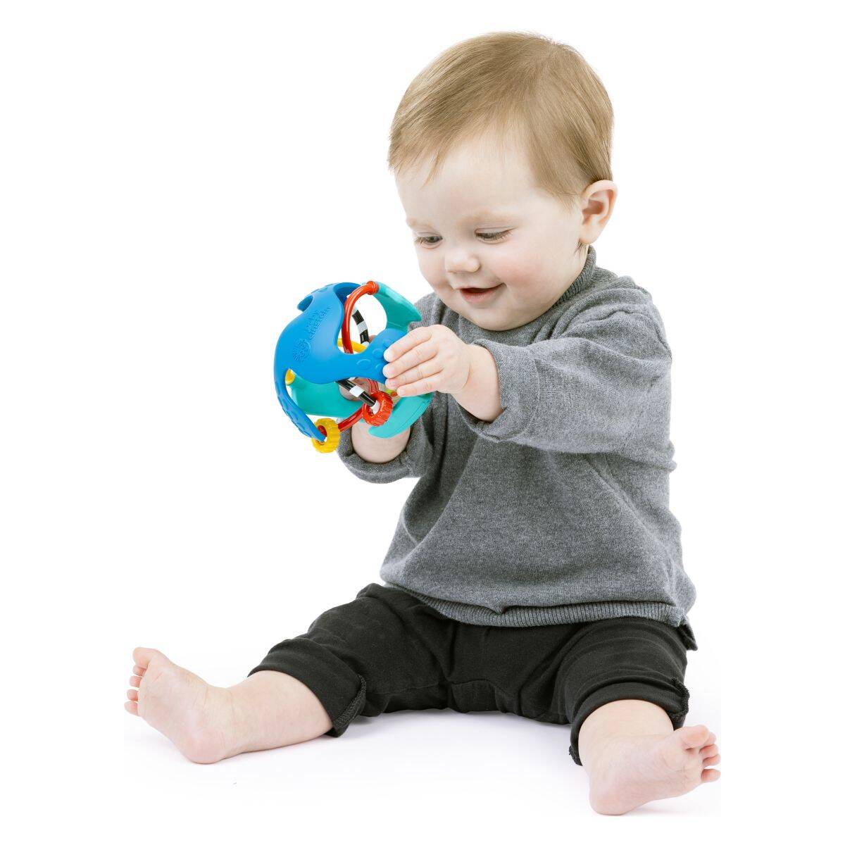 Kids II Žogica z ropotuljo, taktilna