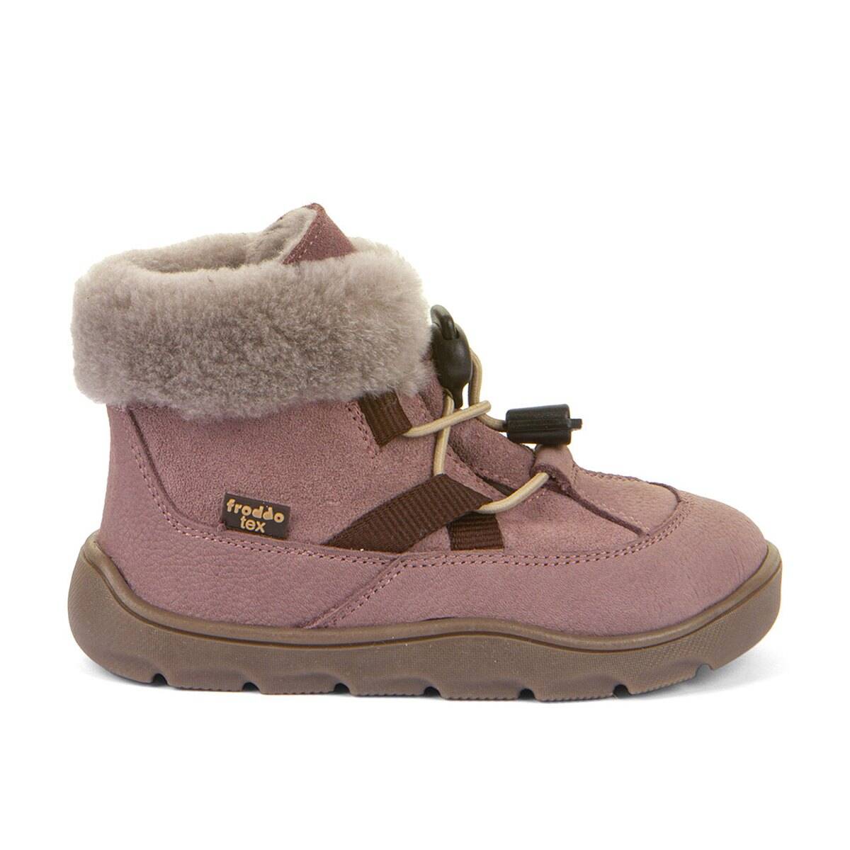 Froddo čevelj gležnjar - membrana G3110258 ZERU TEX COSY BAREFOOT podloženi D dark pink 26