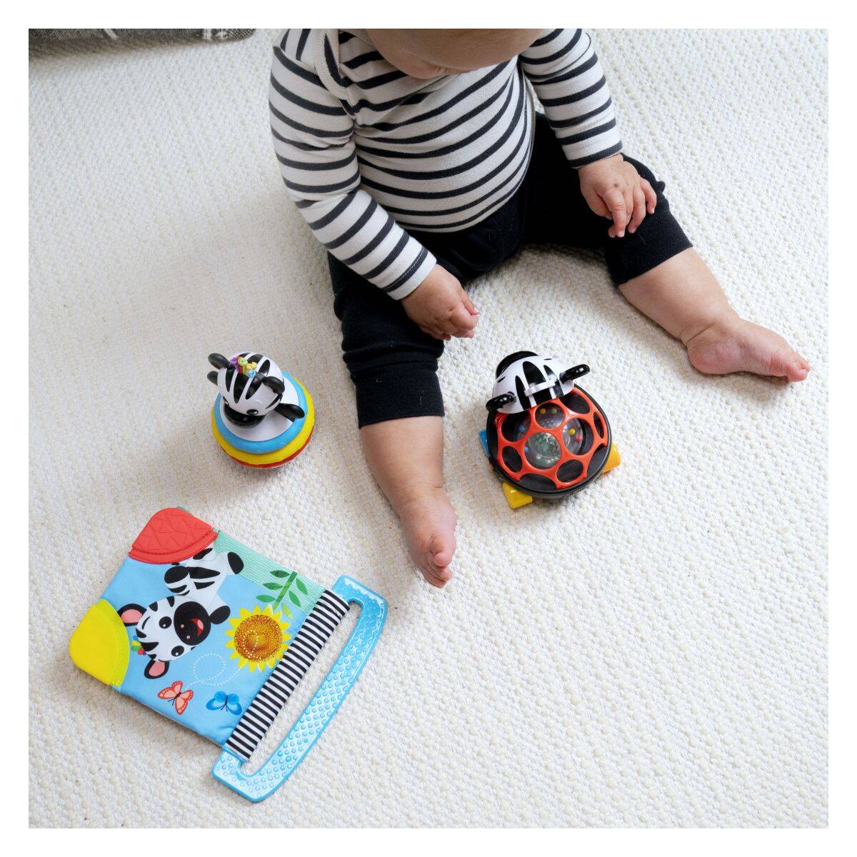 Kids II Darilni set zebra, 3 delni