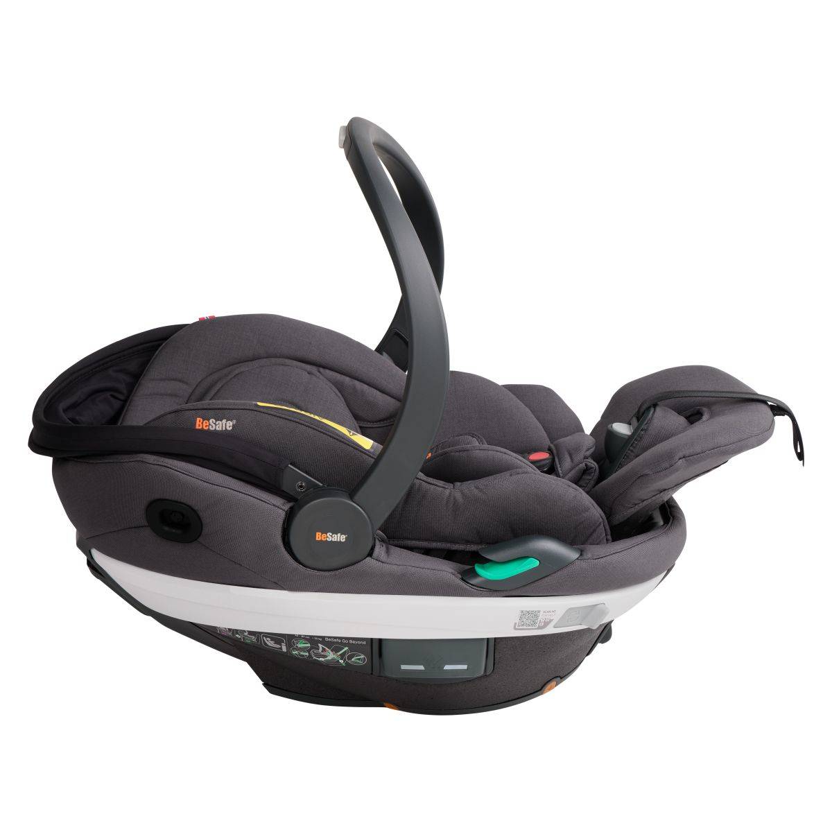 BeSafe Avtosedež i-size 40-87 cm Go Beyond dark grey melange
