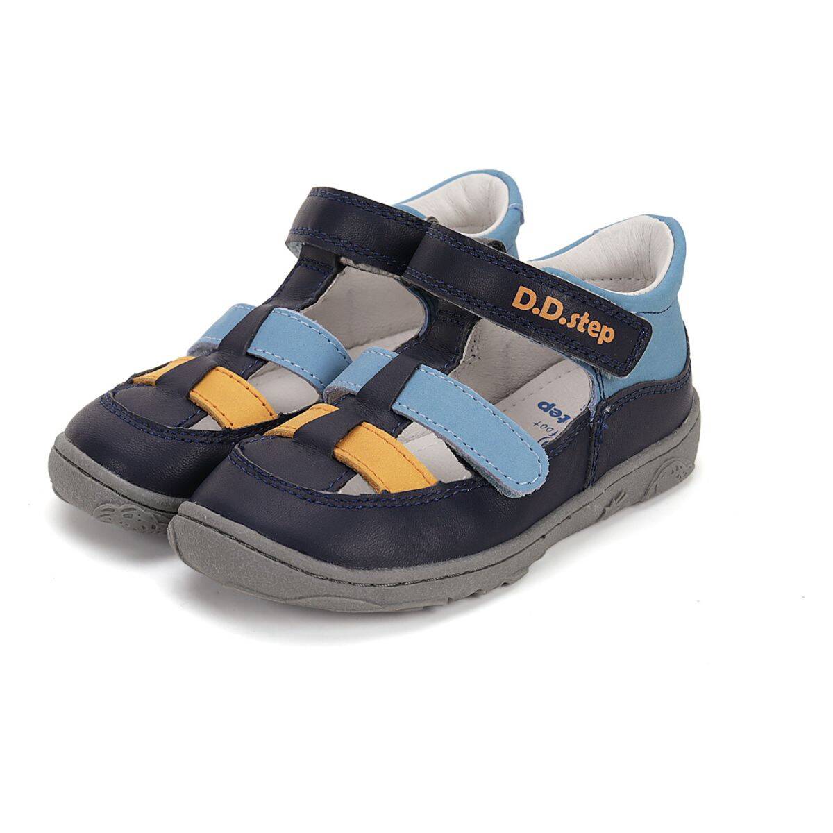 D.D.Step sandal H077-51332A FIRST STEP BAREFOOT F sky blue 22