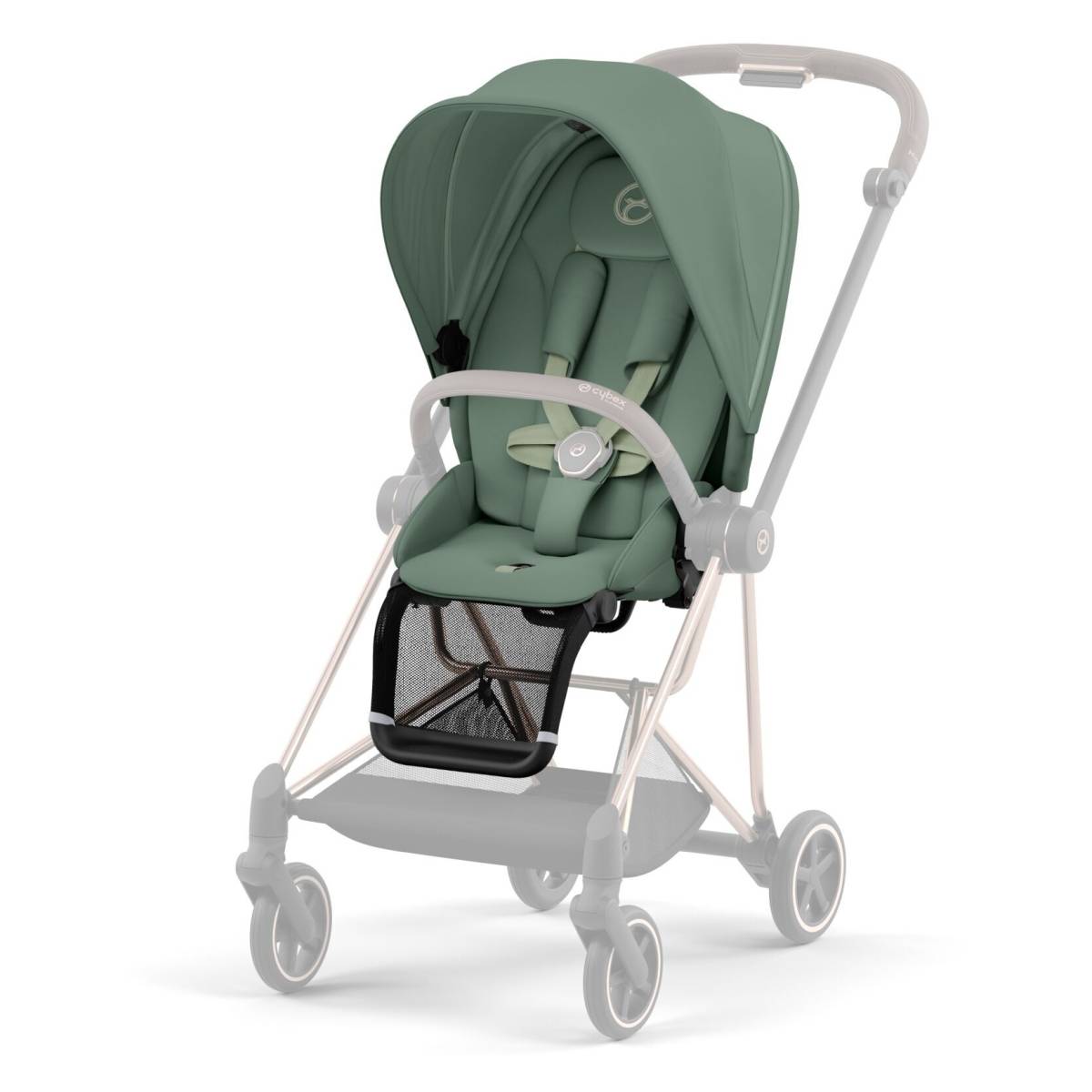 Cybex Sedežna enota Mios Platinum leaf green, dark green