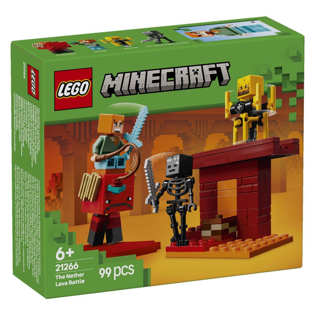 Lego® Minecraft® 21266 Bitka z lavo v Netherju