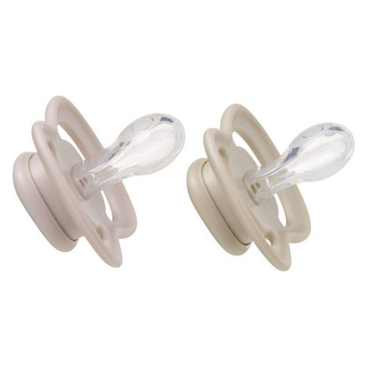 b.box tolažilna duda - silikon 2 2/1 blush/latte