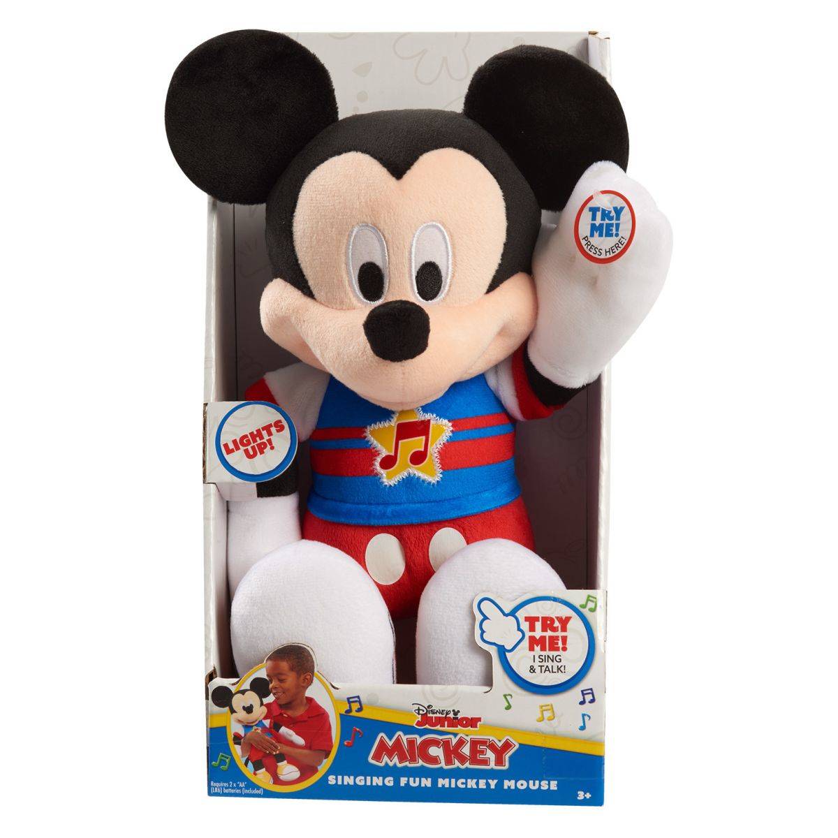 JUST PLAY pliš Mickey Mouse Singing Fun