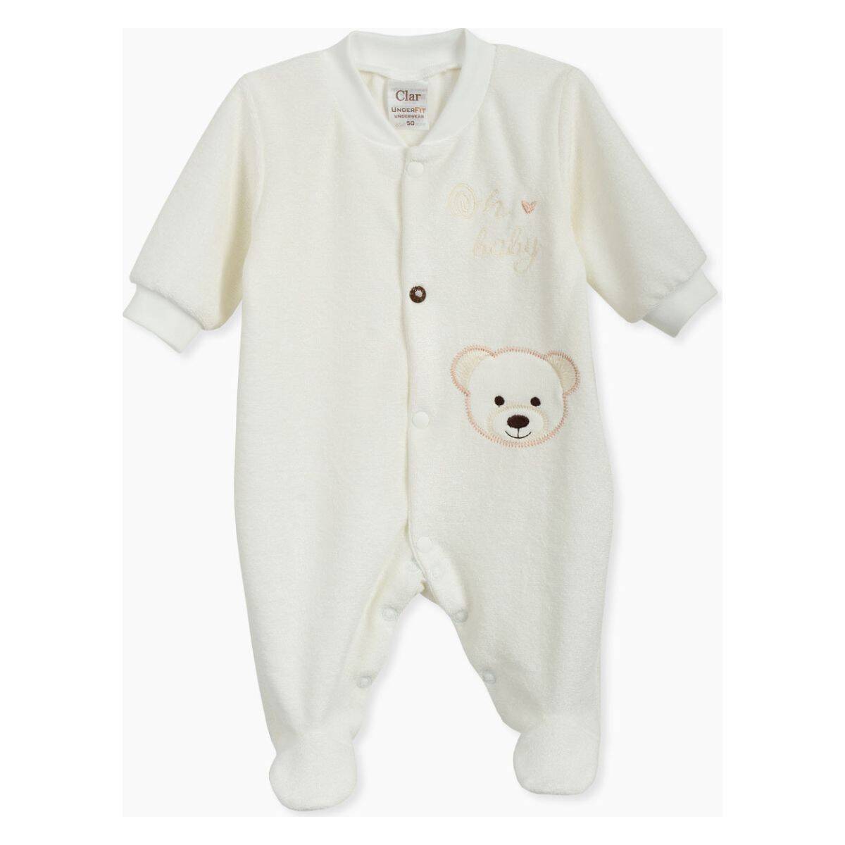 Clar pajac z rokavi bambus DR DH 07122 Oh Baby U bež 50