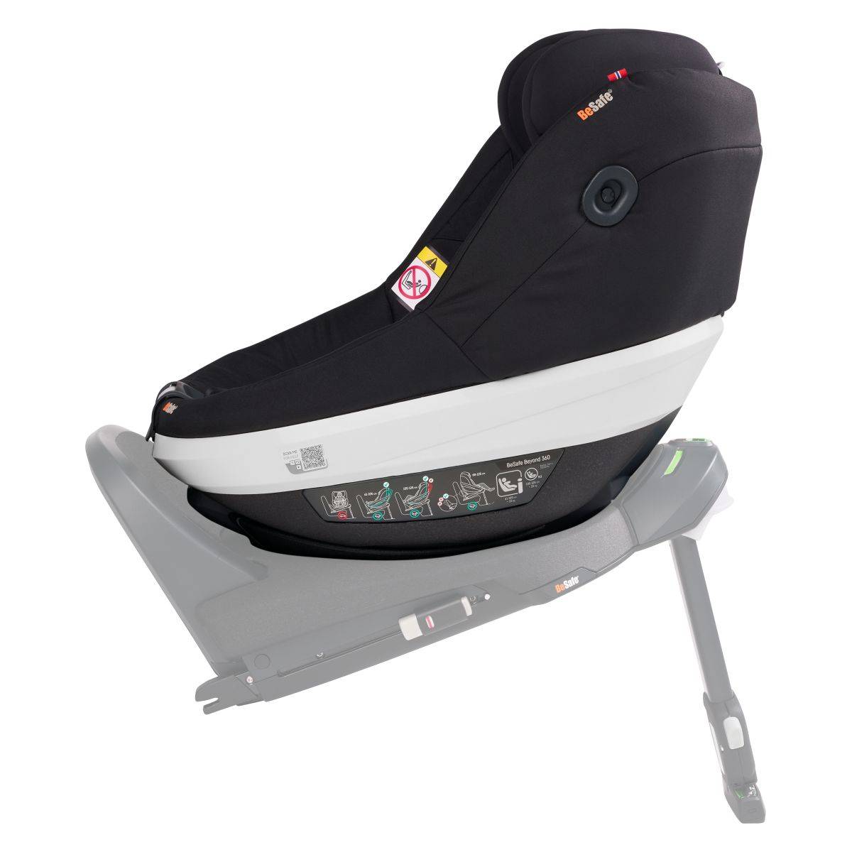 BESAFE Autosjedalica i-size 61-125cm Beyond 360, Black Cab Beyond 360 black cab