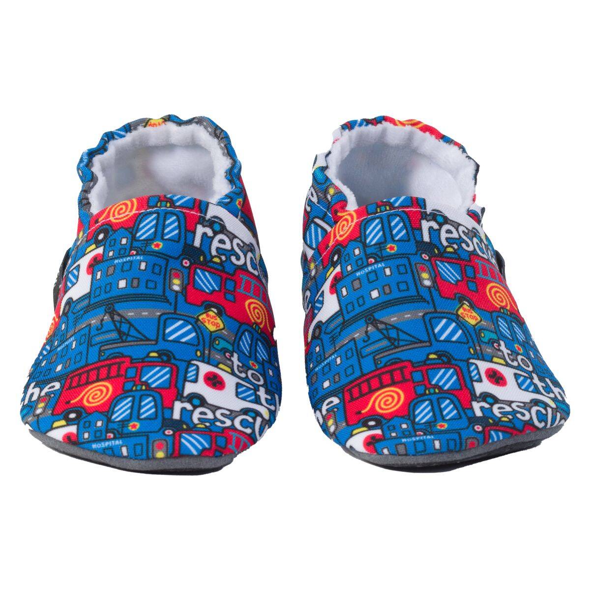 Snugi copat CB2516 Rescue cars barefoot F blue 32-33