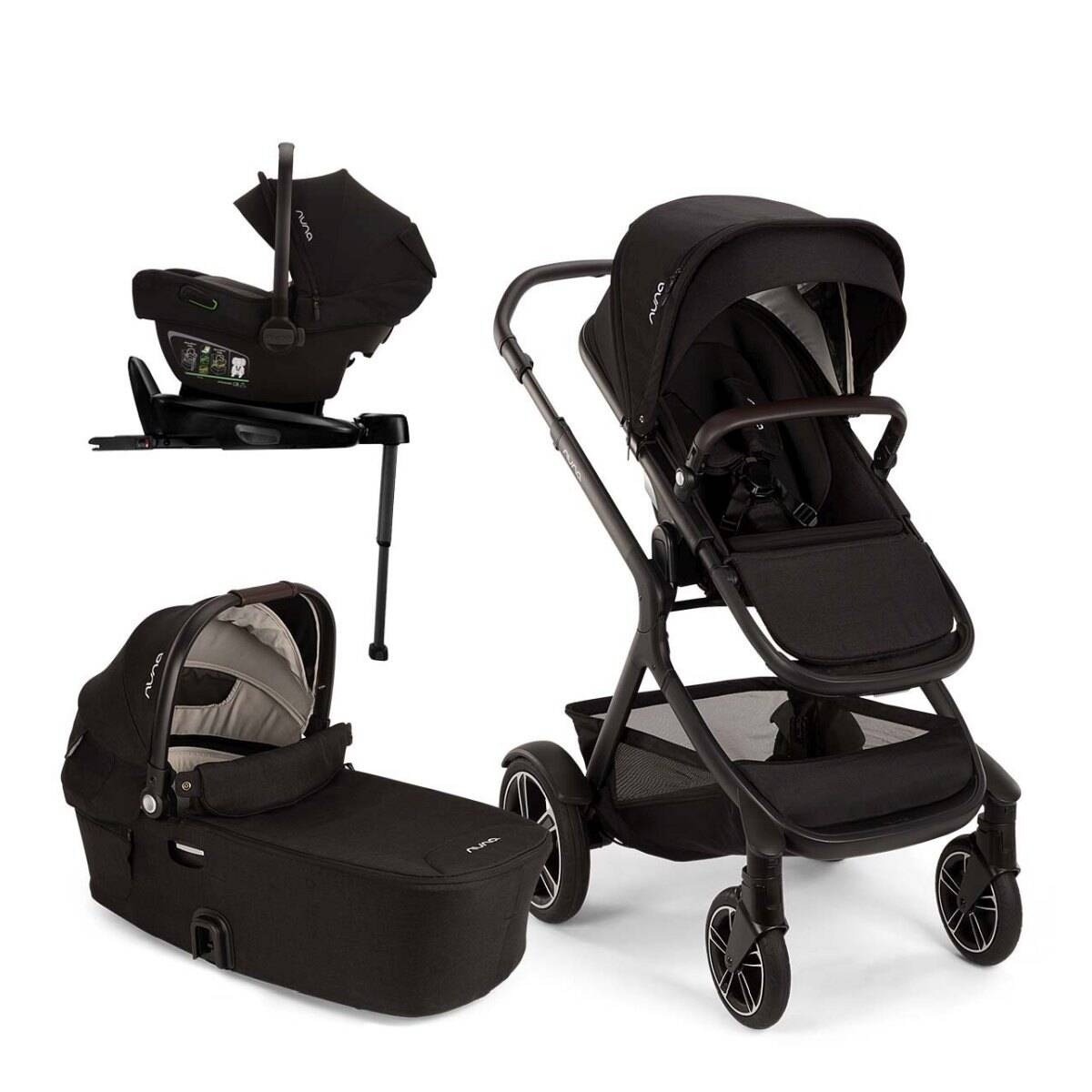 Nuna® Voziček 4v1 Pipa Next in baza Next Demi Next caviar