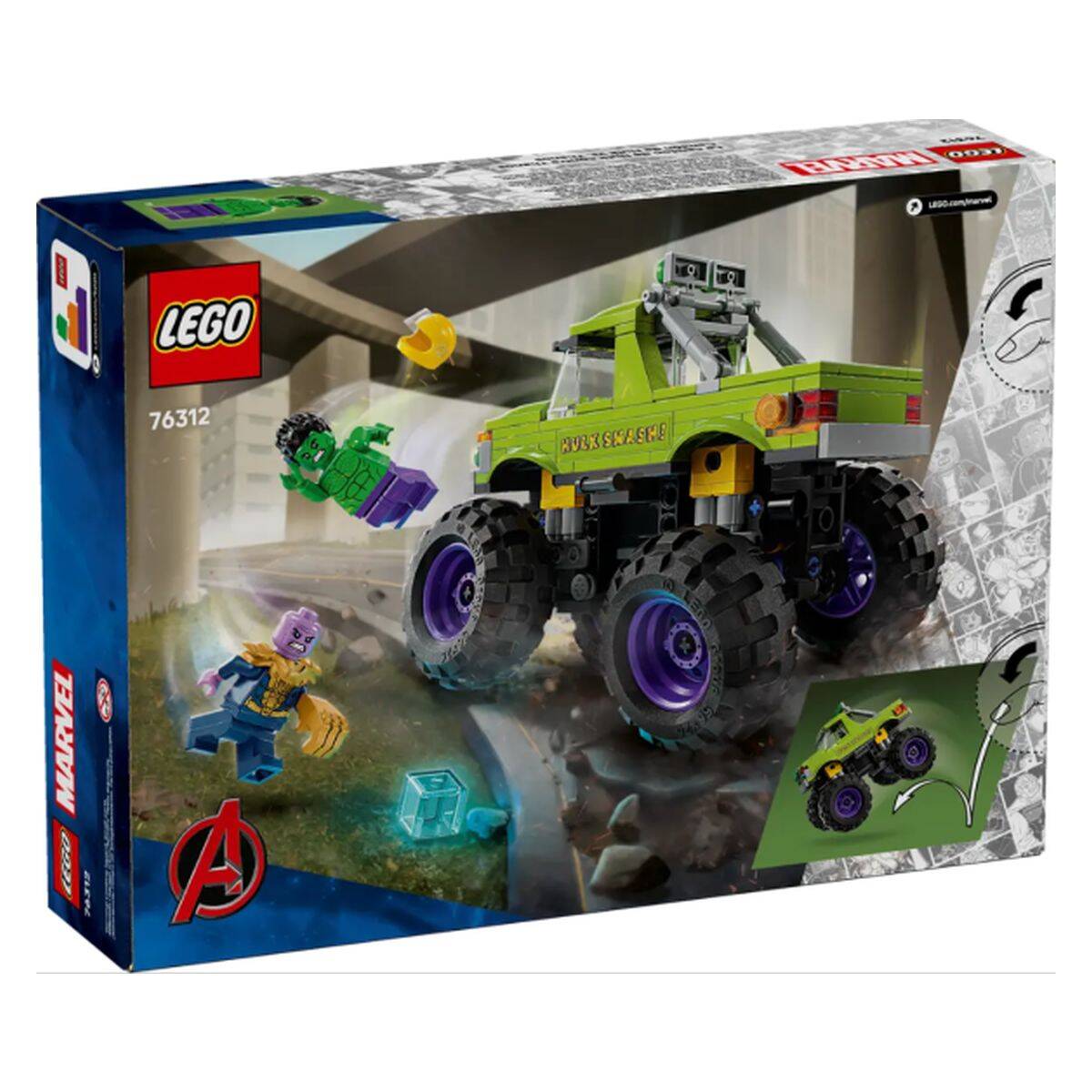 LEGO® SUPER HEROES 76312 Hulkov kamion protiv Thanosa