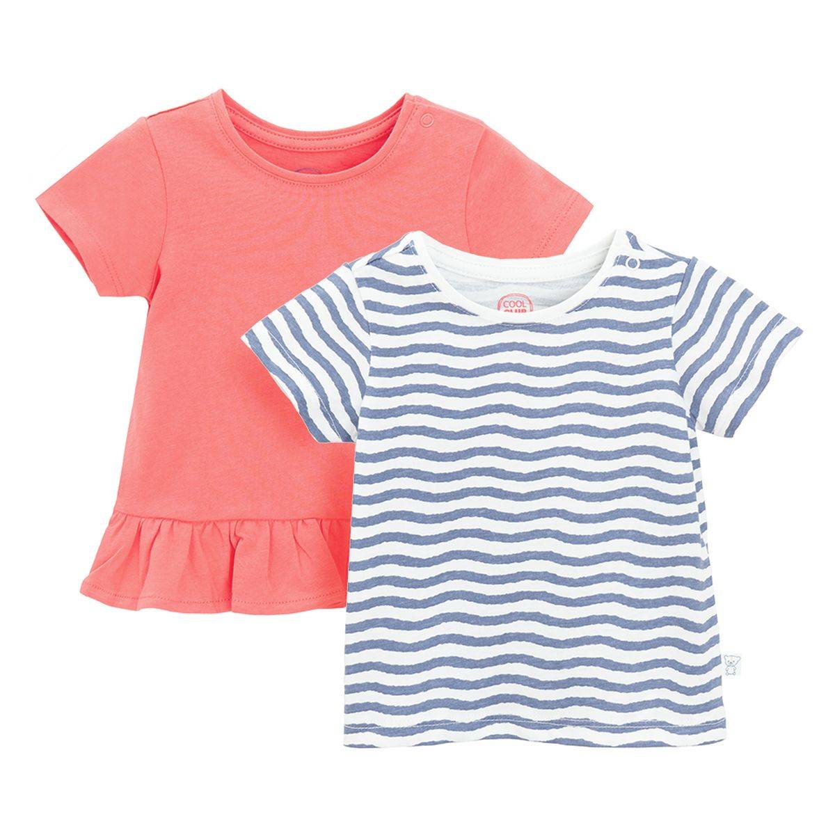 COOL CLUB majica 2 kom KR CCG2802166-00 Ž Šareno 62