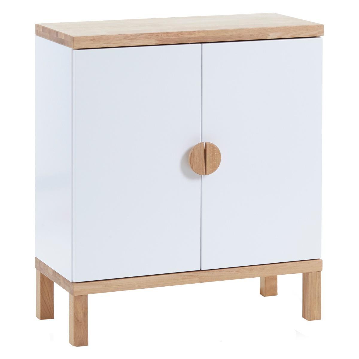 Satler regal z vrati Magicland oak/white