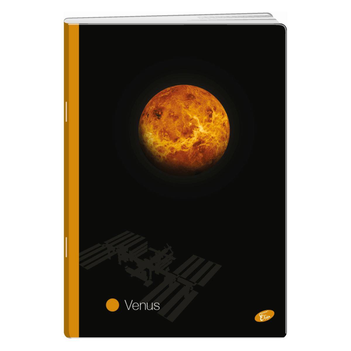 Elisa zvezek A5 52l brezčrten planeti E-070414