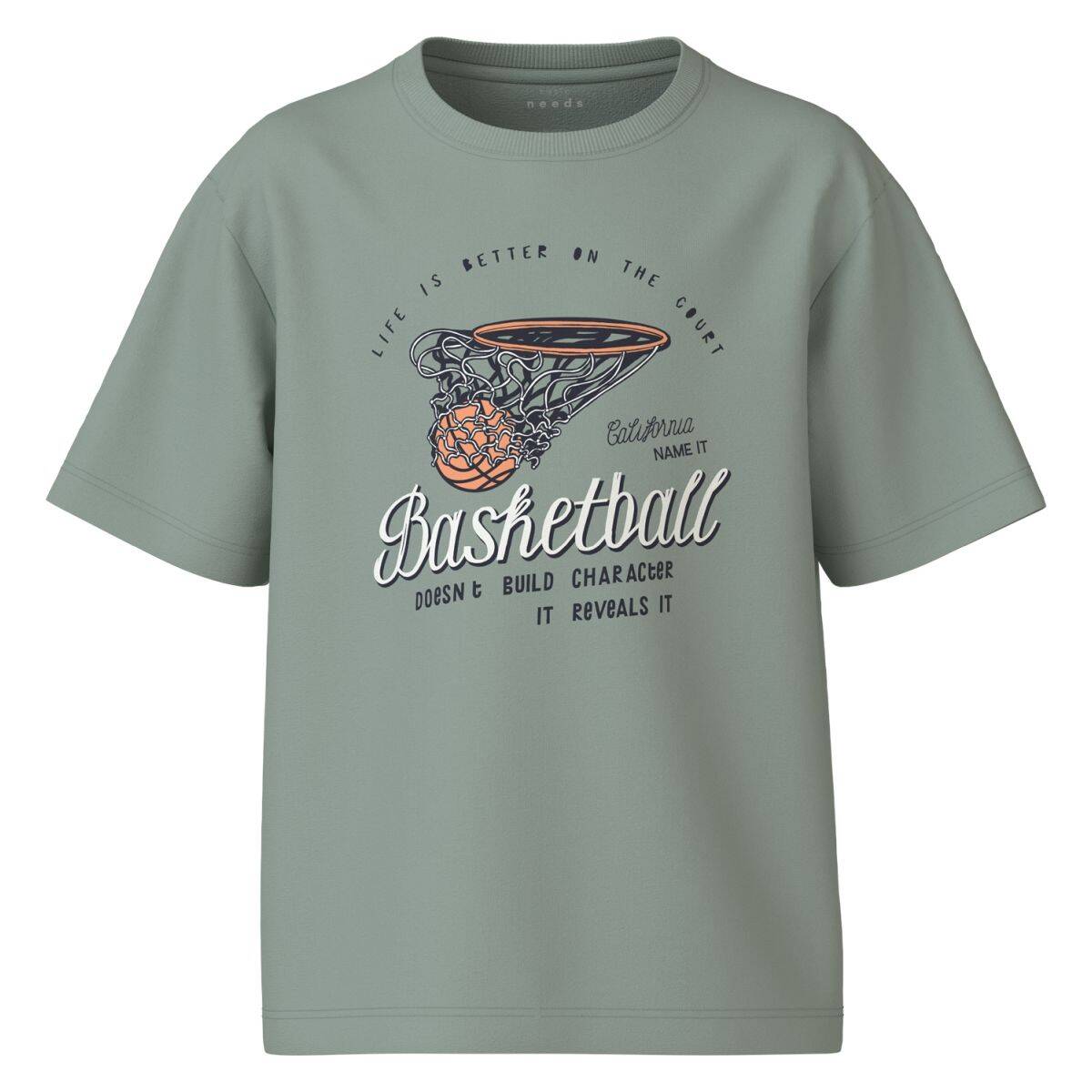 NAME IT majica KR 13234714 NKMVILOGO M Siva 122/128