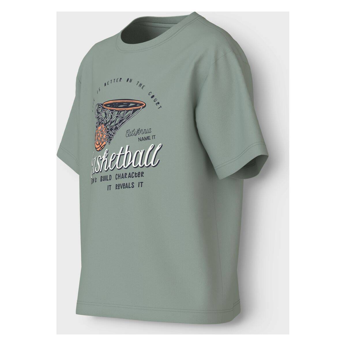 NAME IT majica KR 13234714 NKMVILOGO M Siva 122/128