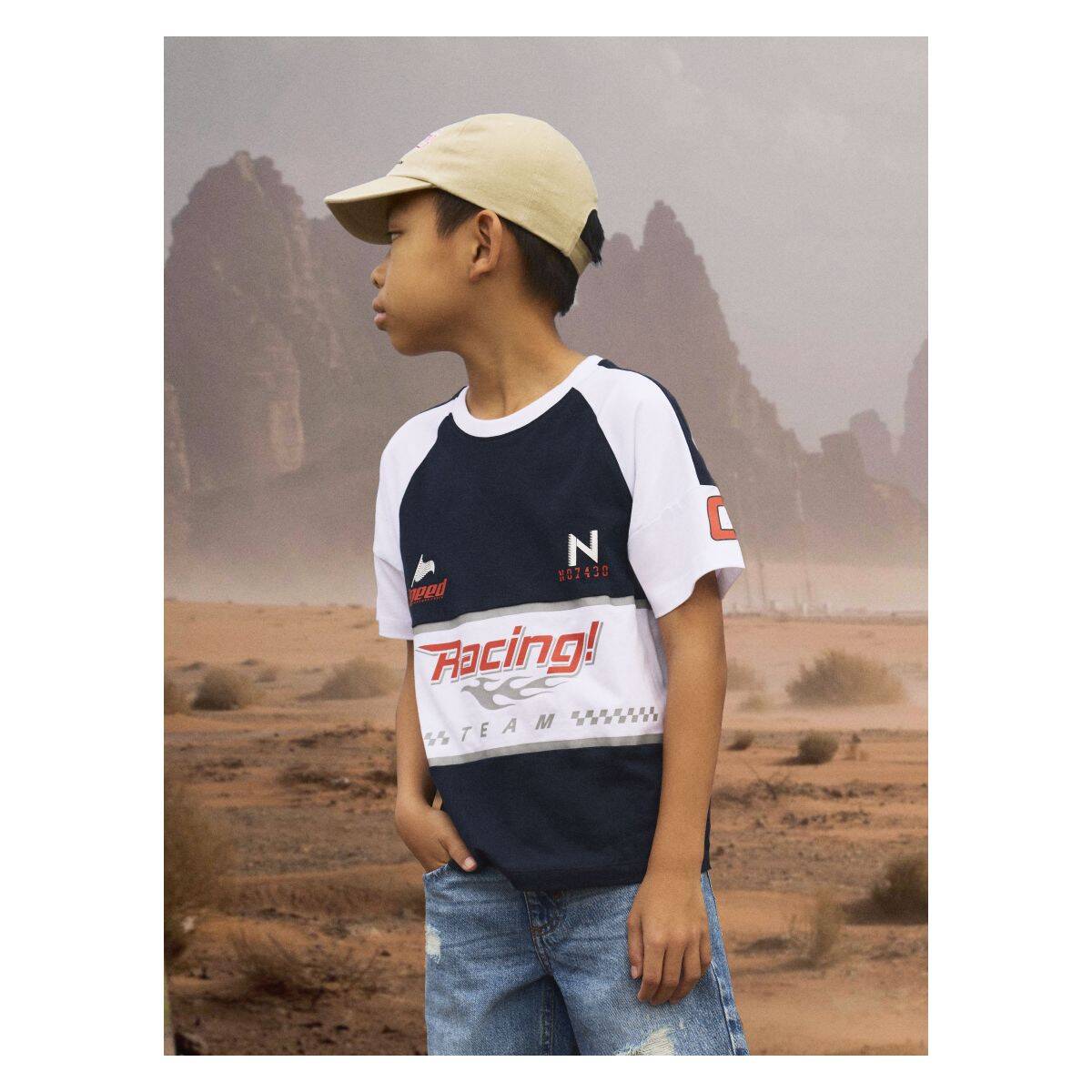 Name It majica KR 13242640 NKMHARLI F Modra 134/140