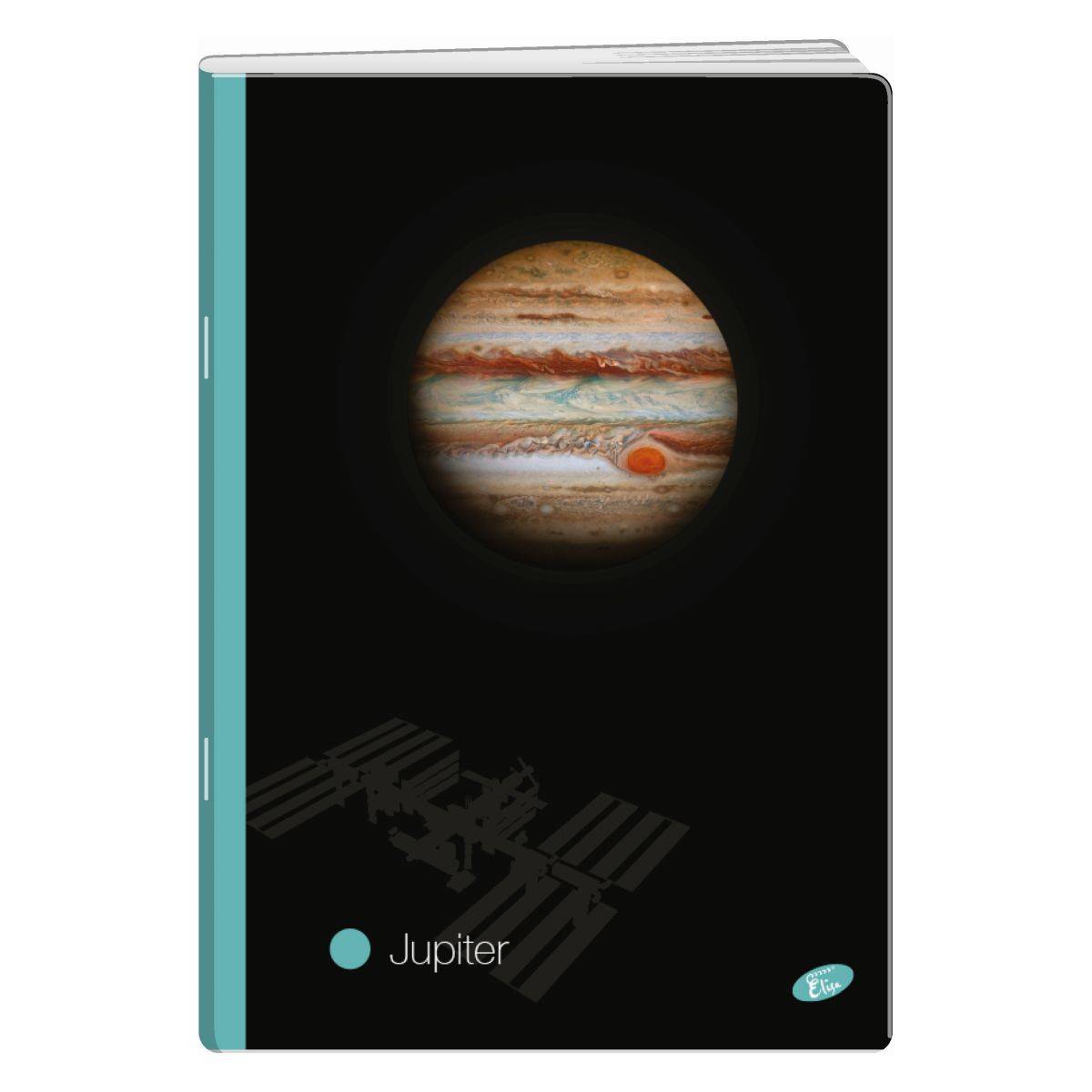 Elisa zvezek A5 52l brezčrten planeti E-070414