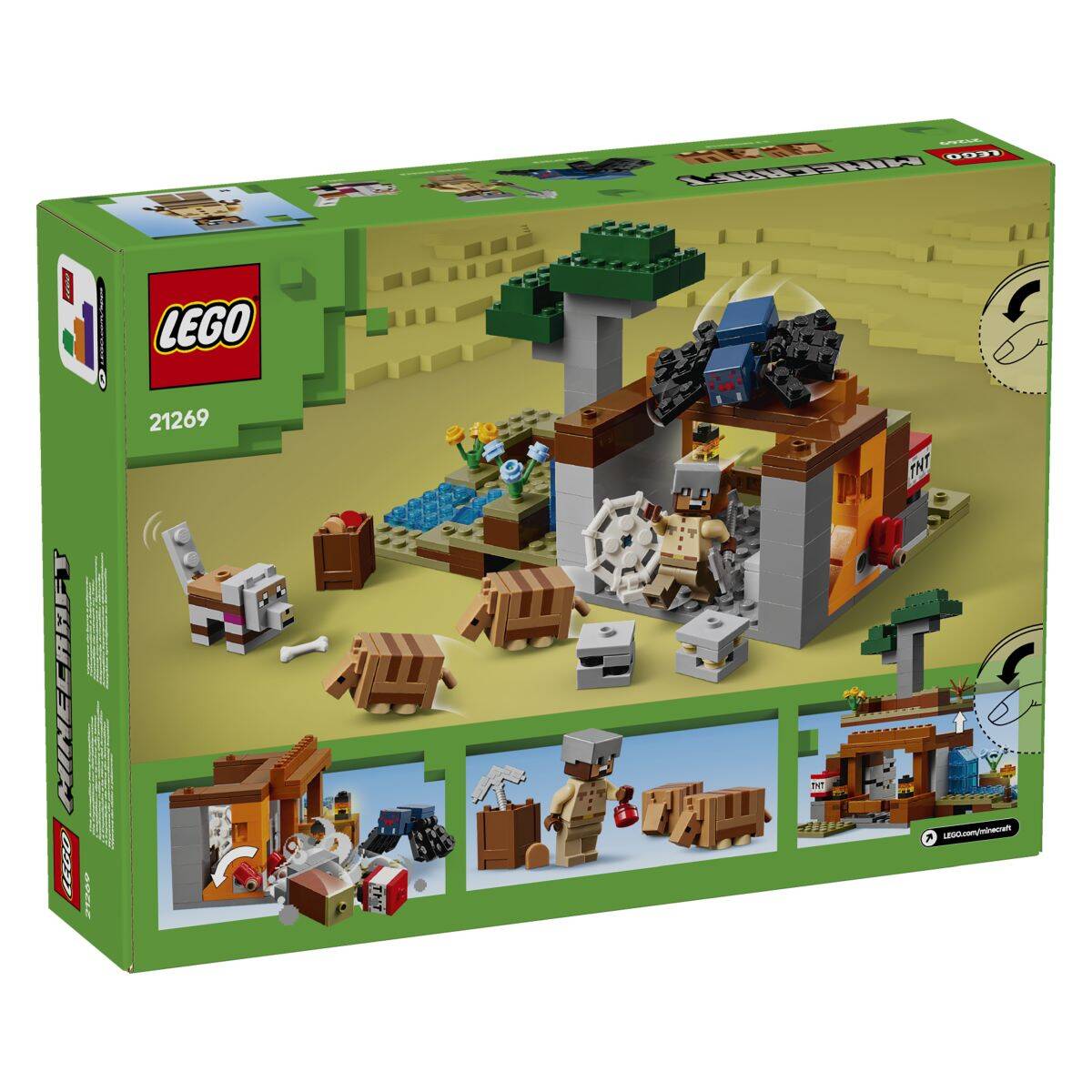 Lego® Minecraft® 21269 Odprava v pasavčev rudnik